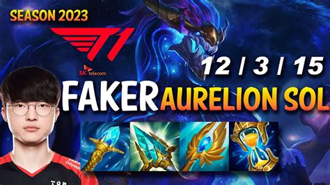 T1 Faker Aurelion Sol Vs Syndra Mid Kr Ranked Youtube