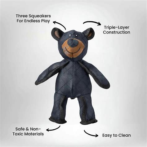 Bear Dog Unbreakable Teddy Extreme Bear 2.0 Dog Toys Aggressive Chewers