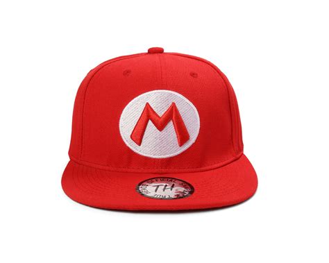 True Heads Snapback Super Mario Red Baseball Cap Ebay