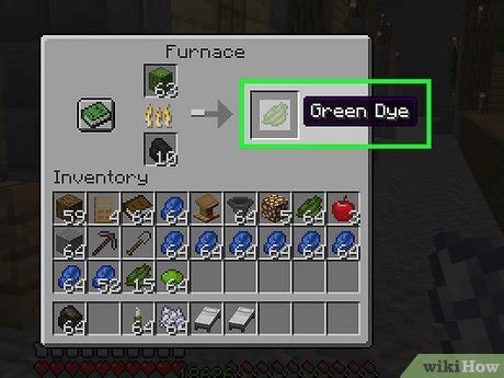how to make green dye in minecraft with kelp