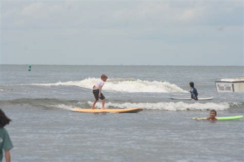 Surfing The Cape Charles Beach