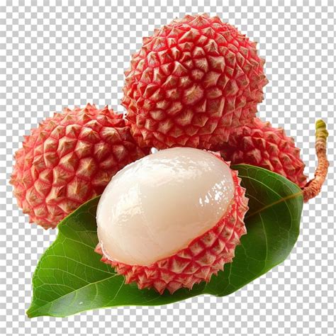 Premium Psd Lychee Isolated Fruits On Transparent Background