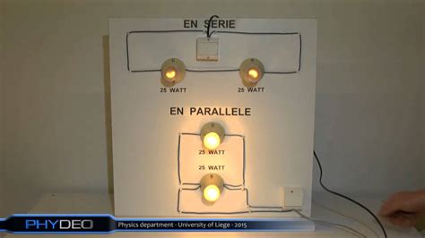 Montage serie et parallèle Series and parallel circuits YouTube