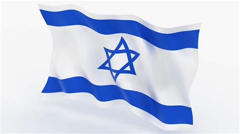 3d Model Israel Flag Animation Turbosquid 1613972