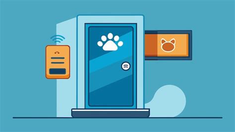 Premium Vector Make Pet Access A Breeze With This Biometric Pet Door