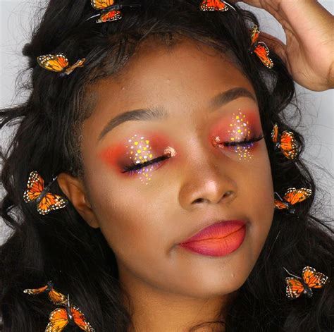 Ig Jarrytheworst Monarch Butterfly Inspired Look Festival Makeup Inspo Makeup Tips Makeup