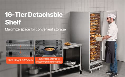 Hot Box Food Warmer Tier Concession Warming Cabinet With Water Tray For Pizza Vevor Us