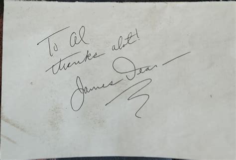 James Dean Signed Photos And Autographs 500 Boston Memorabilia