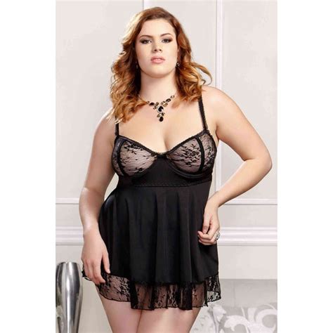 Plus Size Sheer Lingerie Etsy