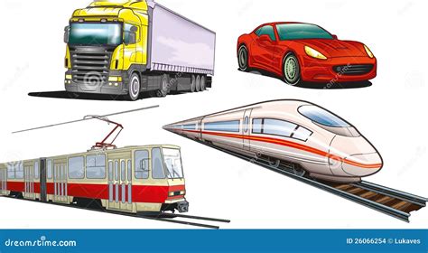 Land Transportation Stock Illustrations 51720 Land Transportation