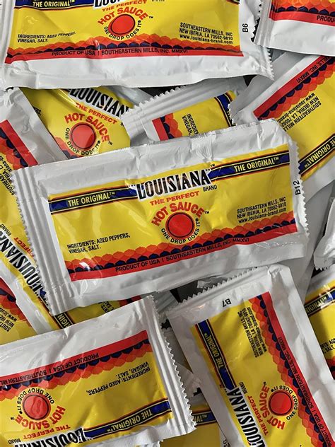 Amazon The Original Louisiana Hot Sauce Packets Louisiana Grocery Gourmet Food