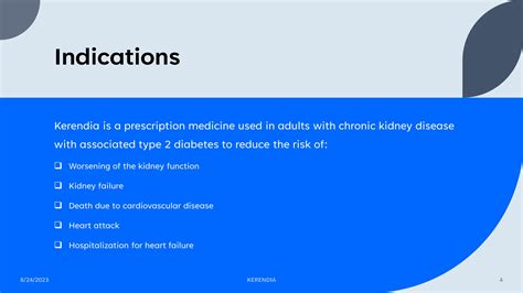 Use Of Kerendia Finerenone Moa And Side Effects Ppt