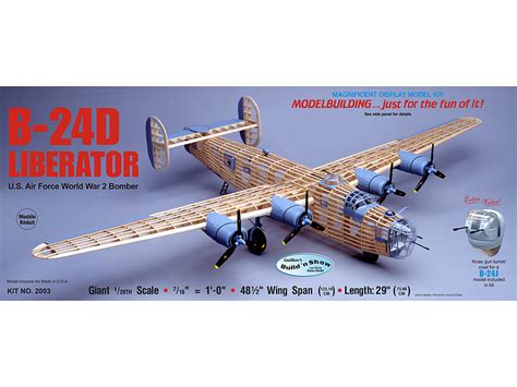 Guillows B 24 Liberator Woodenmodelshipkit