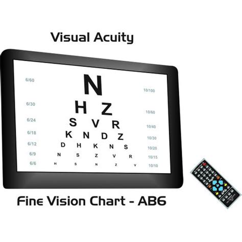 Oscar Vision – Visual Acuity Fine Vision Chart (AB 6) – RelQ Medical Expo