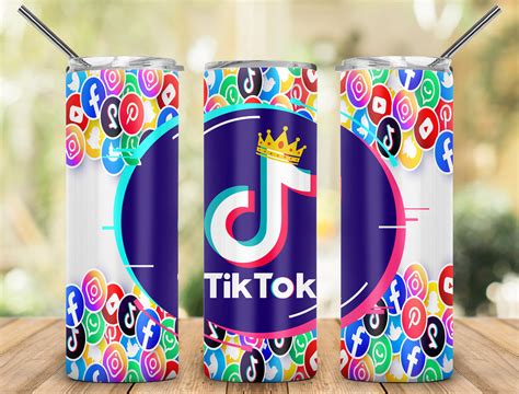 Tik Tok Tumbler Bundle Design 20oz Straight Tumbler Design Etsy