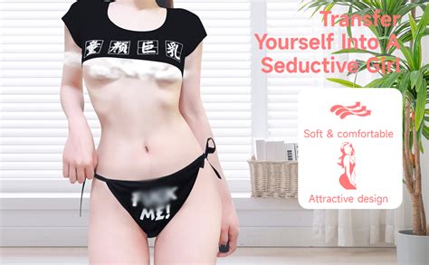 Amazon Coylink Lingerie Sexy Crop Top Cheeky Underwear Anime Cosplay Set Japanese
