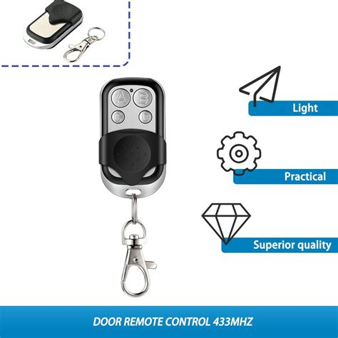 Metal Push Button Remote Control Transmitter ABCD Lock Unlock 4Button