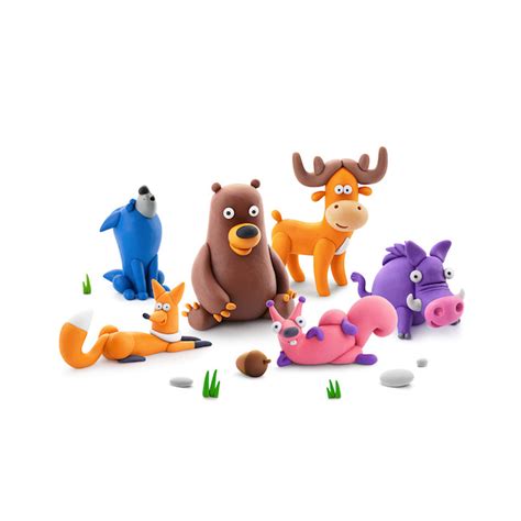 Fat Brain Toys Hey Clay Animals - Clay Kit with Interactive App for Kids & Tweens : Toys & Games ...