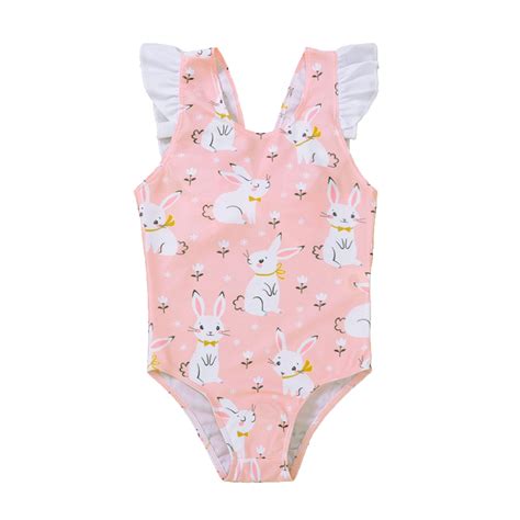 Bikini Kleinkind Kinder Baby Mädchen Bunny Print O Vicedeal