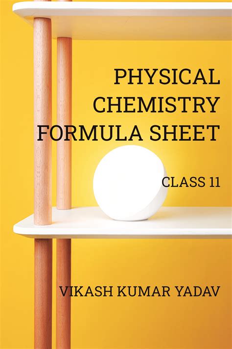 Physical Chemistry Formula Sheet For Class Pothi