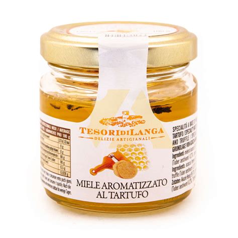 Мед акациевый со слайсами черного трюфеля, TESORI DI LANGA, 0,100 кг ...