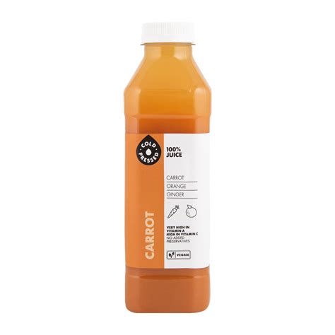 Cold Pressed Carrot 100 Juice 750 Ml Za