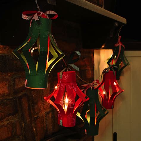 Buy Make Your Own Festive Paper Led Lantern Garland — The Worm That