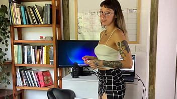Horny Secretary Roleplay In Miniskirt Gets Horny Sucks And Fucks Him While Talking Dirty