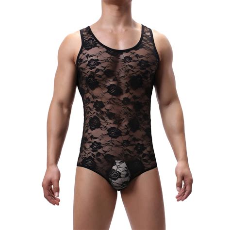 Ropa Interior Sexy Para Hombre Traje De Lucha Suspensorio De Encaje Tanga Gay Ba Ador