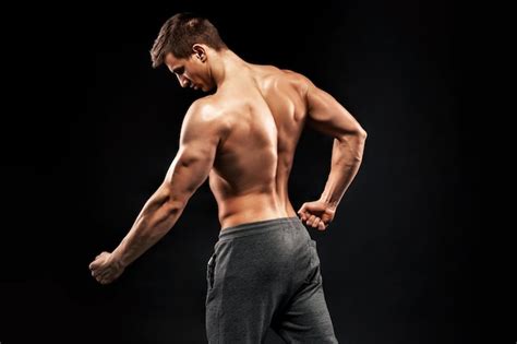 Premium Photo Image Of Very Muscular Man Posing With Naked Torso