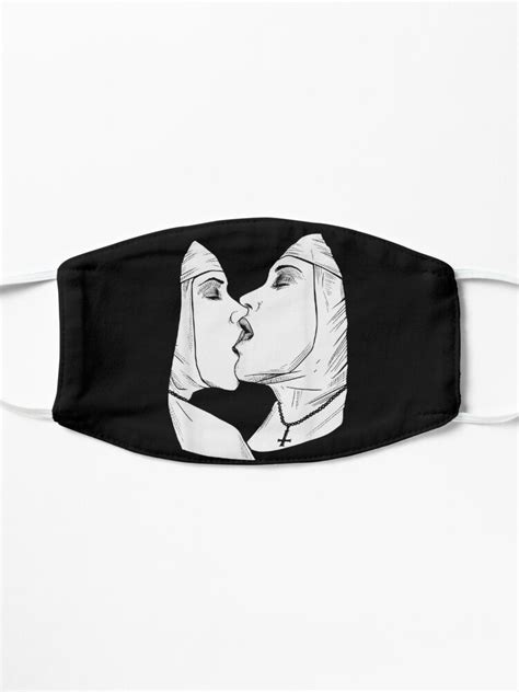 Sexy Lesbian Kiss Nun Bondage Satanic Occult Pagan BDSM Naughty Evil Unholy Nuns Mask For Sale
