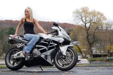 Blonde Biker Girl Stock Photo ArenaCreative 9239997