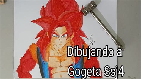 Dibujando A Gogeta Ssj4 Speed Drawing YouTube