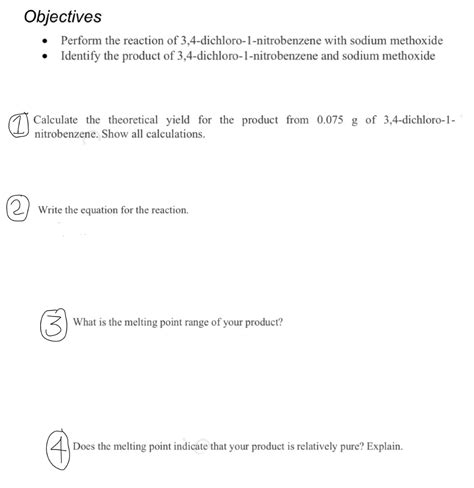 Solved Objectives Perform The Reaction Of Chegg