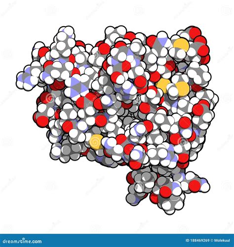 Anakinra Rheumatoid Arthritis Drug, Molecular Structure. Recombinant Form of Human Interleukin-1 ...