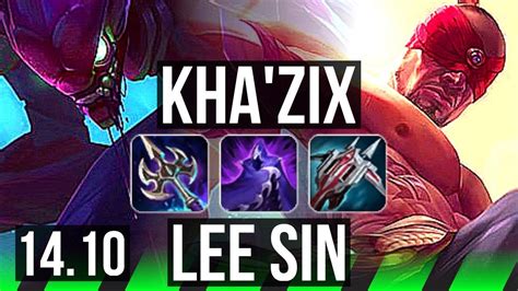 KHA ZIX Vs LEE SIN JGL 14 1 10 66 Winrate Legendary BR