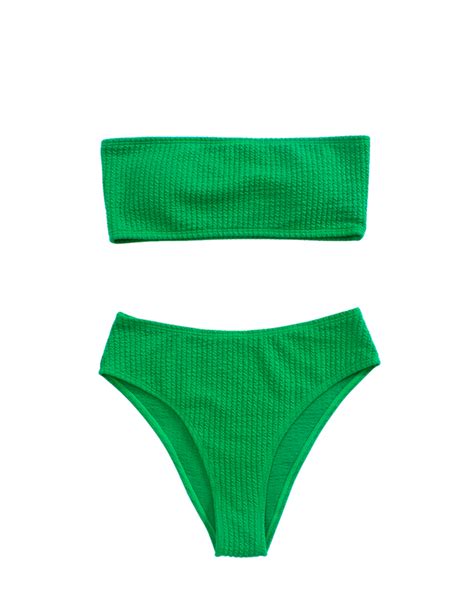 Crinkle Bandeau Bikini Poppie Clothing