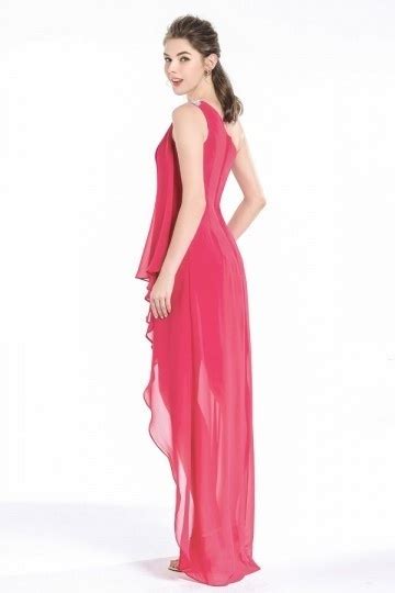 Robe Fuchsia Asym Trique Courte Devant Longue Derri Re Pour Demoiselle