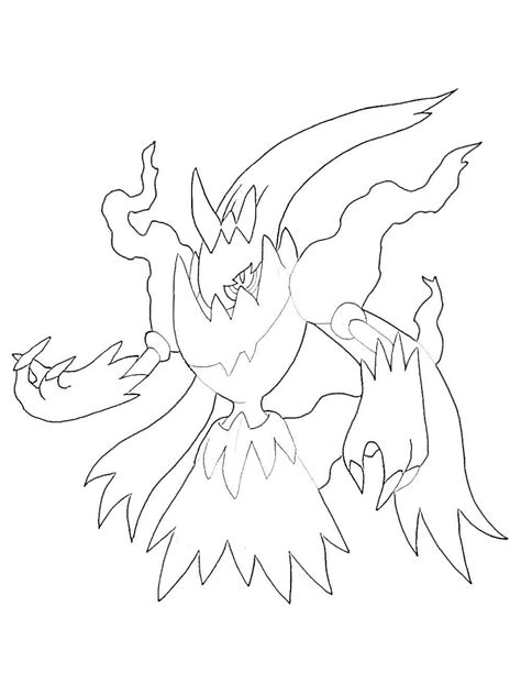 Darkrai Pokemon coloring pages - Free Printable