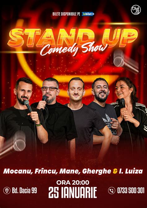 Bilete Stand Up Comedy cu Mocanu Frînculescu Mane Gherghe Ioana