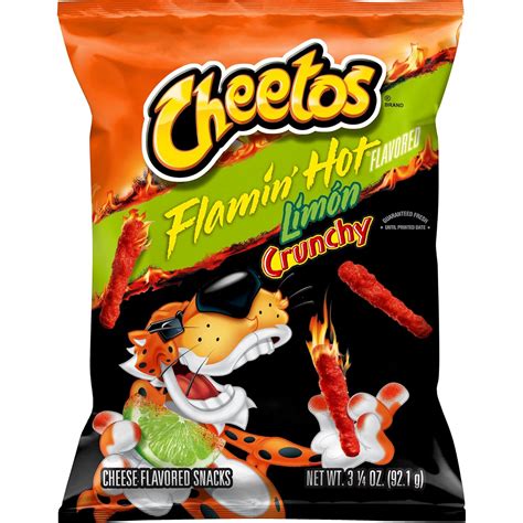 Cheetos Flamin Hot Limon Crunchy 226 8g GS International Groceries GS International Groceries
