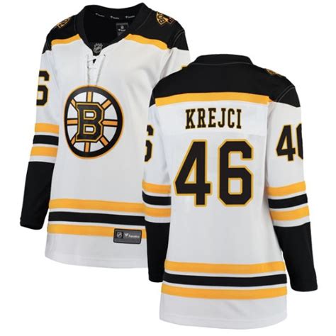 Women's Boston Bruins David Krejci Fanatics Branded Breakaway Away Jersey - White