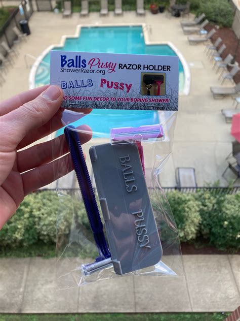 Balls Pussy Razor Holder Kit With Razors Etsy