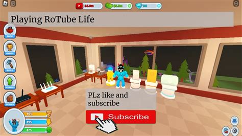 Playing RoTube LIfe On Roblox YouTube