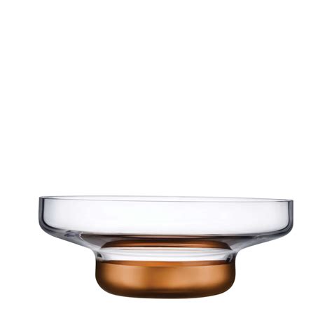 Nude Glass Contour Bowl Wide Misa Miedziana