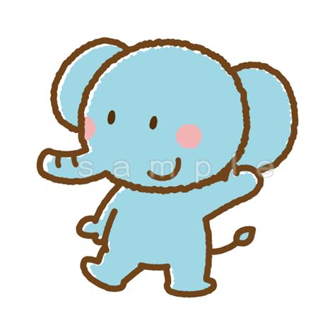 象(E015)PNG | イラストショップくま｜商用利用OKのかわいいイラストのフリー素材がたくさん！