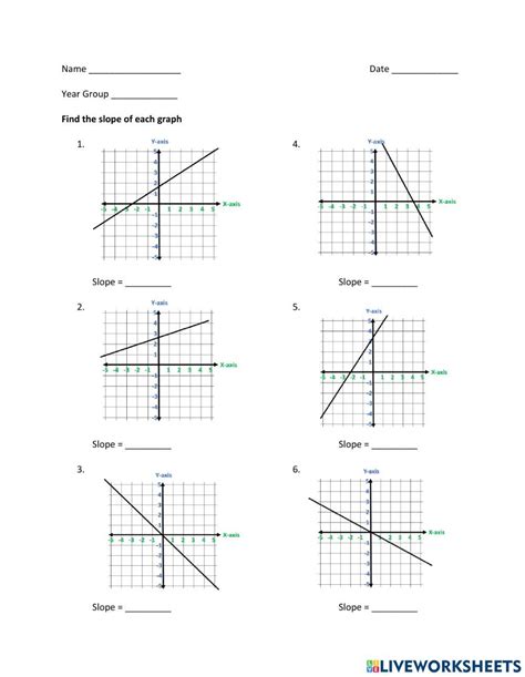 Slope Of A Line Worksheet E Finding Slope Worksheets Graphing