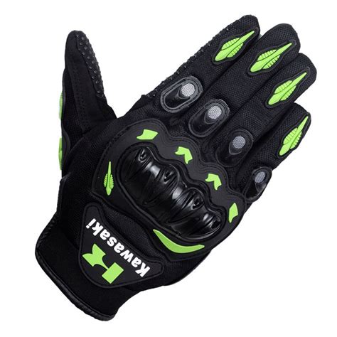 New Arrival Brand Kawasaki Motorcycle Gloves Retro Moto Racing Gloves