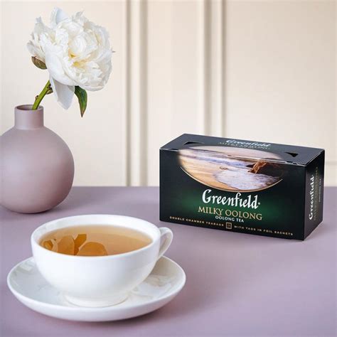 Чай Greenfield Milky oolong черный молочный улун 25 пакетиков арт ...