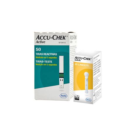 Detalle De Producto Pack Accu Chek Active 50 Tiras 25 Lancetas